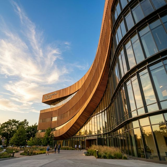 Modern architectural building